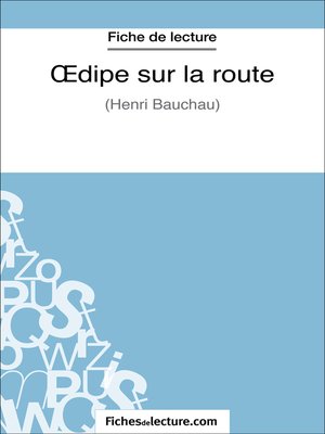 cover image of Oedipe sur la route